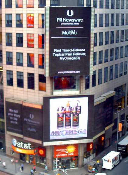 MyOmega in Times Square